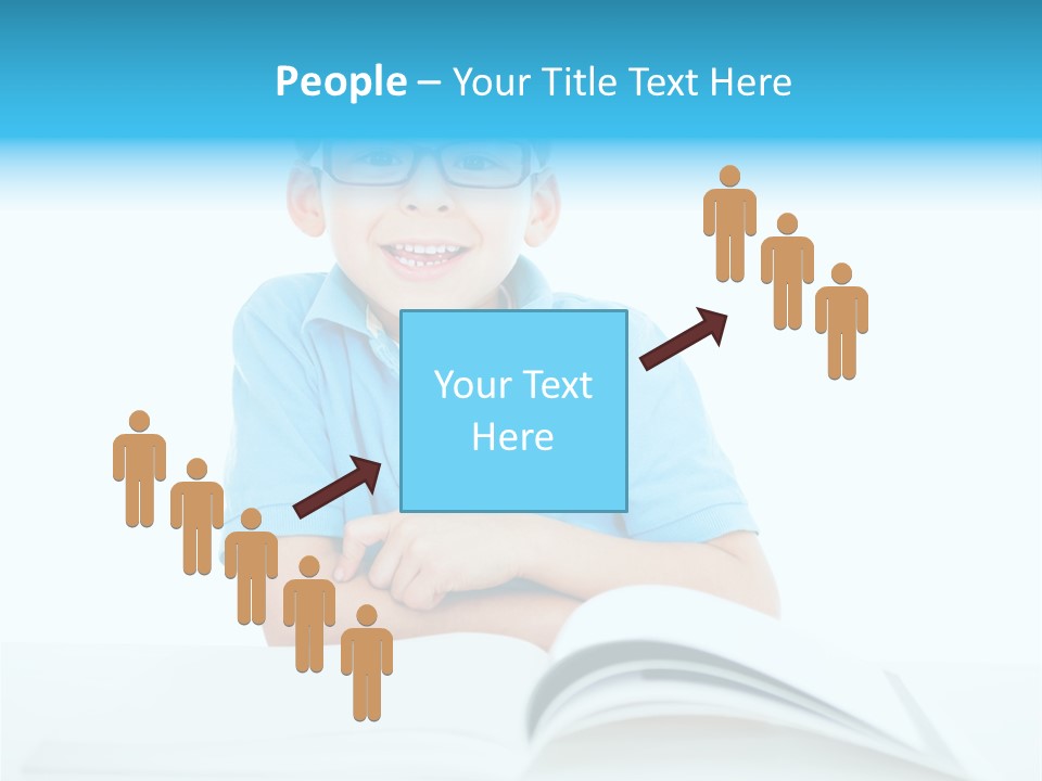 Preschool People Eyeglasses PowerPoint Template
