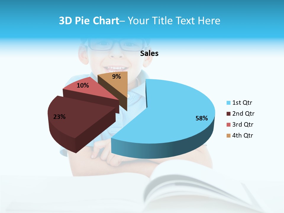 Preschool People Eyeglasses PowerPoint Template