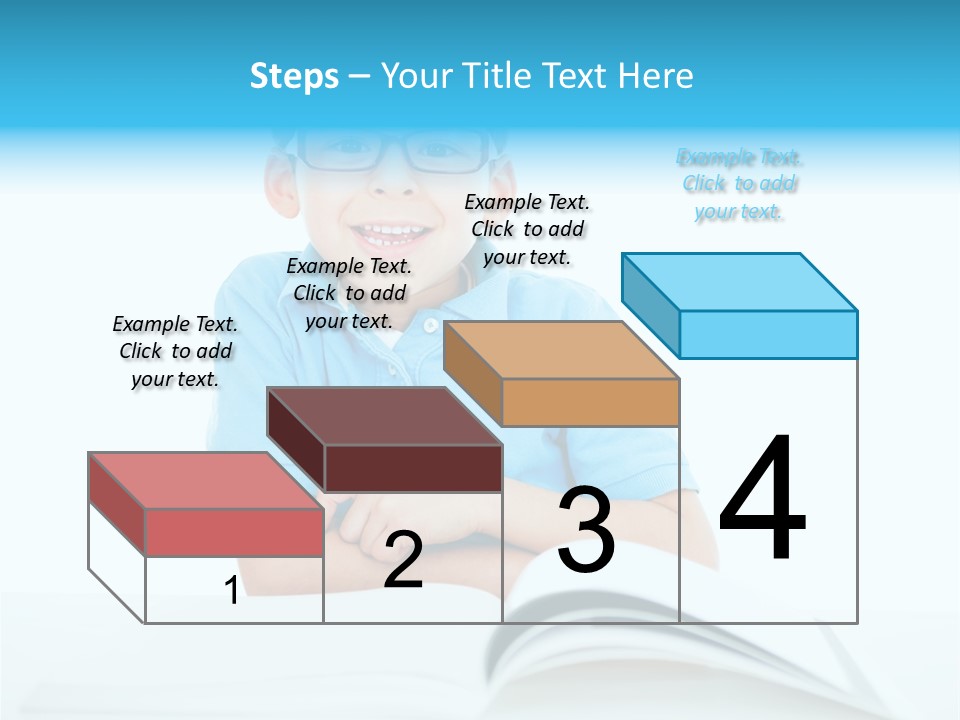 Preschool People Eyeglasses PowerPoint Template