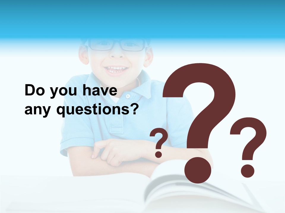 Preschool People Eyeglasses PowerPoint Template