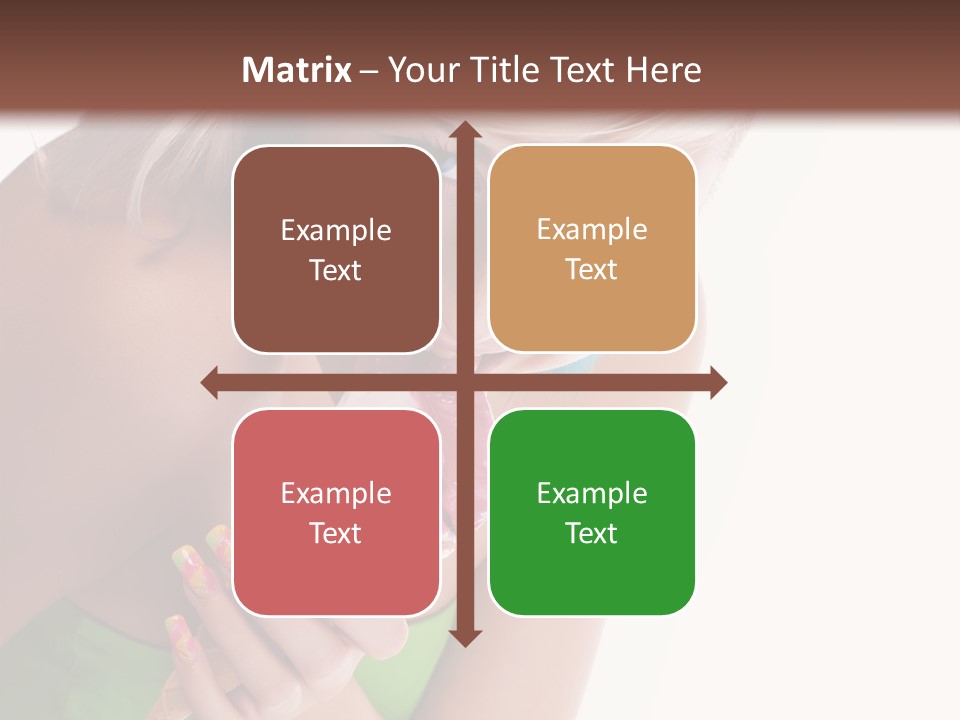 Waist Woman Dessert PowerPoint Template