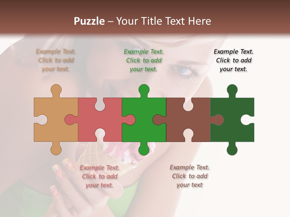 Waist Woman Dessert PowerPoint Template