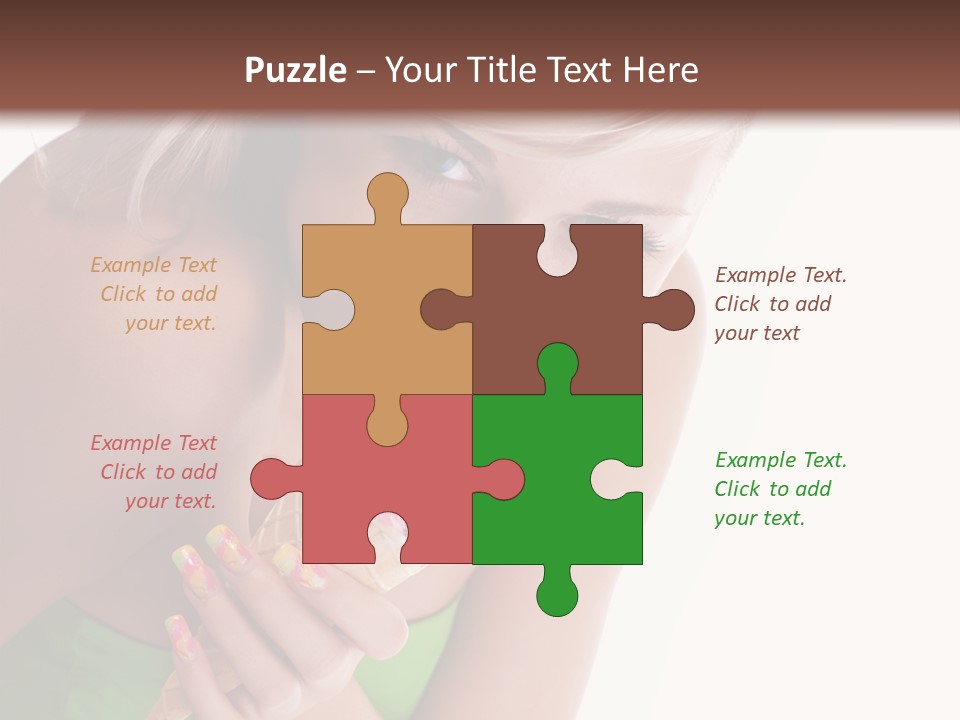 Waist Woman Dessert PowerPoint Template