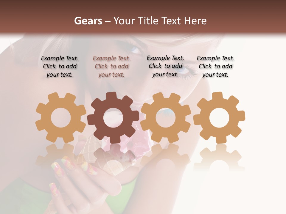 Waist Woman Dessert PowerPoint Template