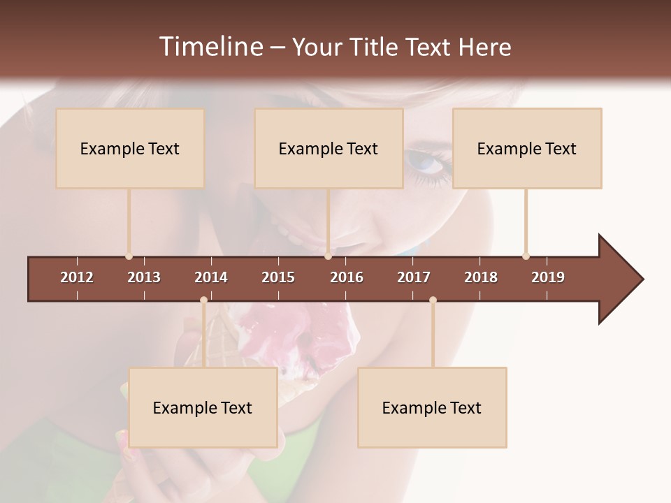 Waist Woman Dessert PowerPoint Template