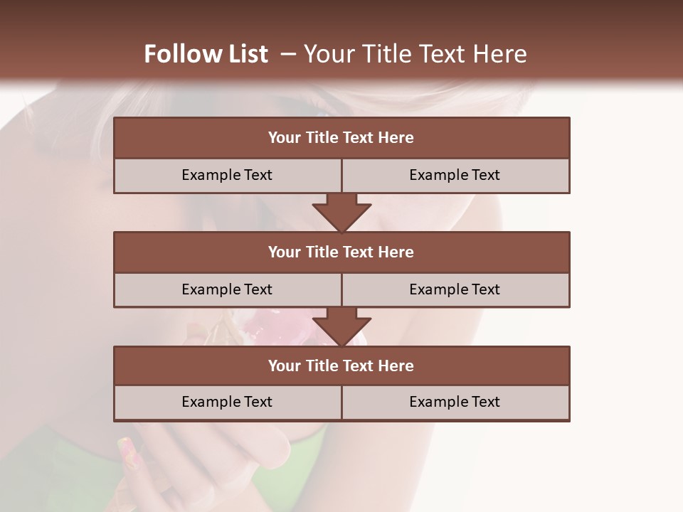 Waist Woman Dessert PowerPoint Template