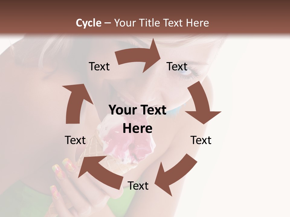 Waist Woman Dessert PowerPoint Template