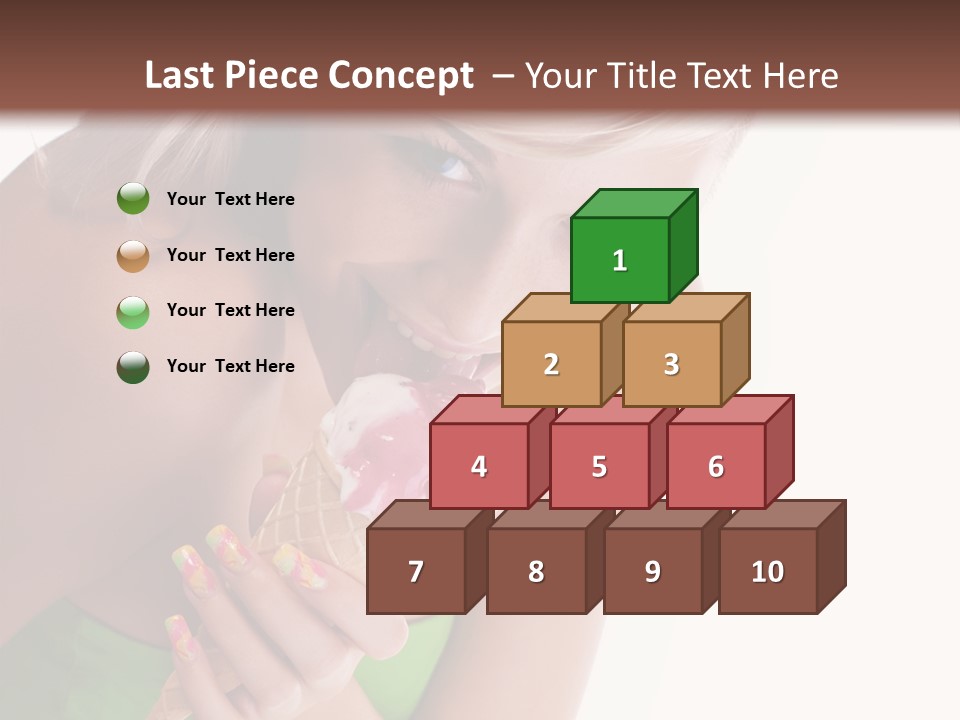 Waist Woman Dessert PowerPoint Template