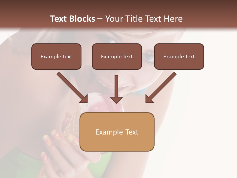 Waist Woman Dessert PowerPoint Template