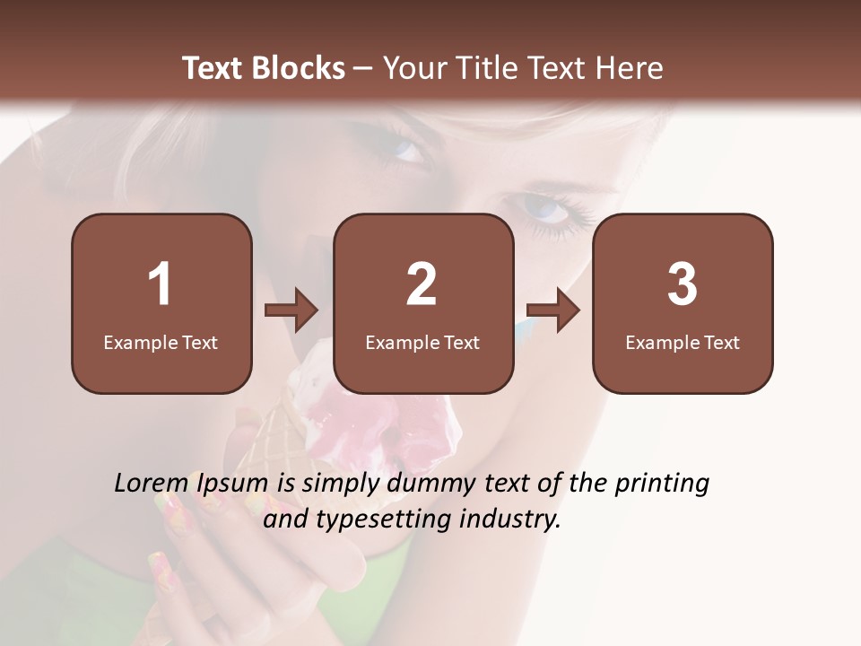 Waist Woman Dessert PowerPoint Template