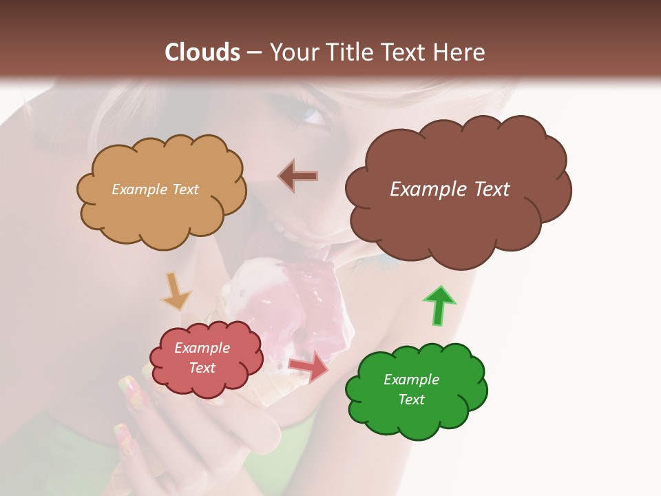 Waist Woman Dessert PowerPoint Template