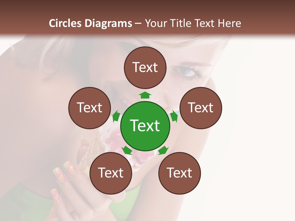 Waist Woman Dessert PowerPoint Template