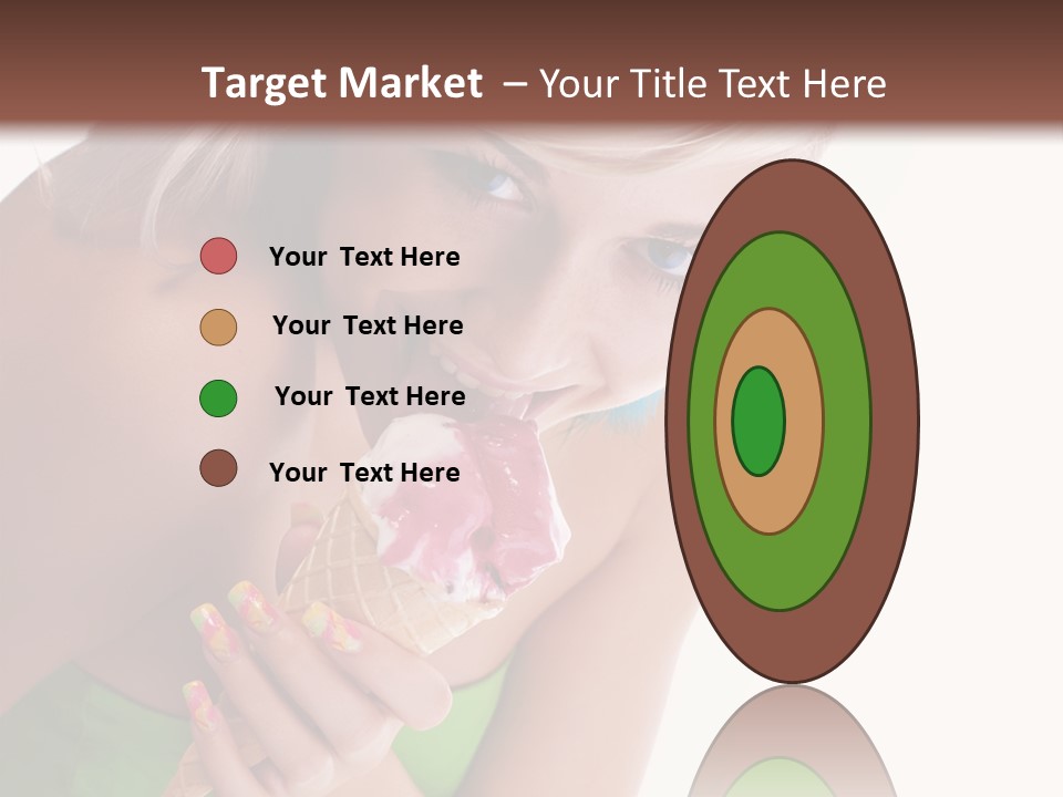 Waist Woman Dessert PowerPoint Template