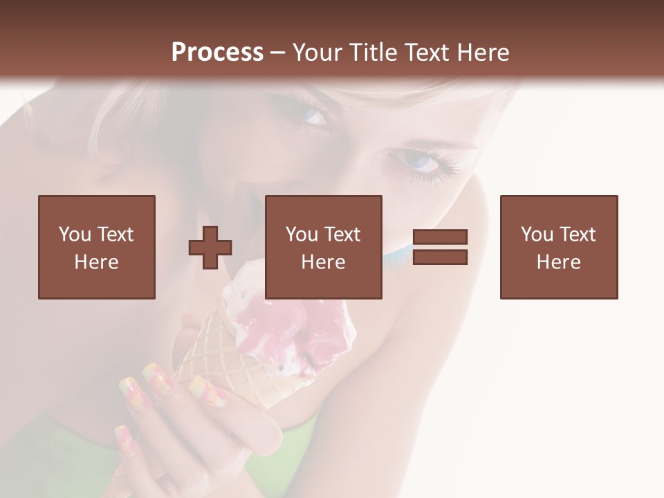 Waist Woman Dessert PowerPoint Template