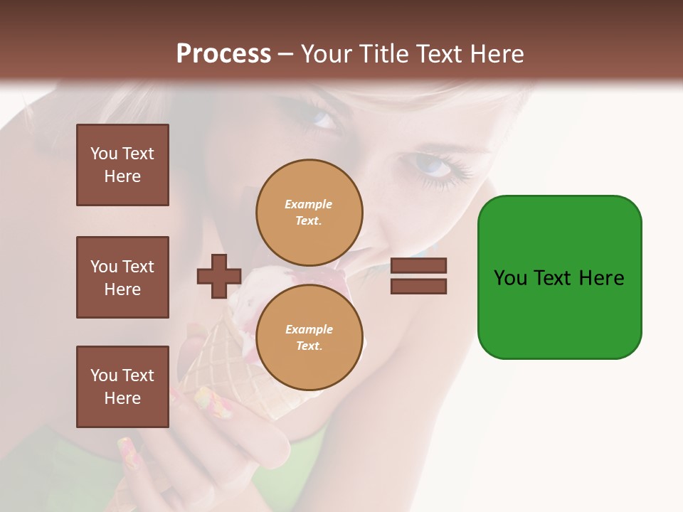 Waist Woman Dessert PowerPoint Template