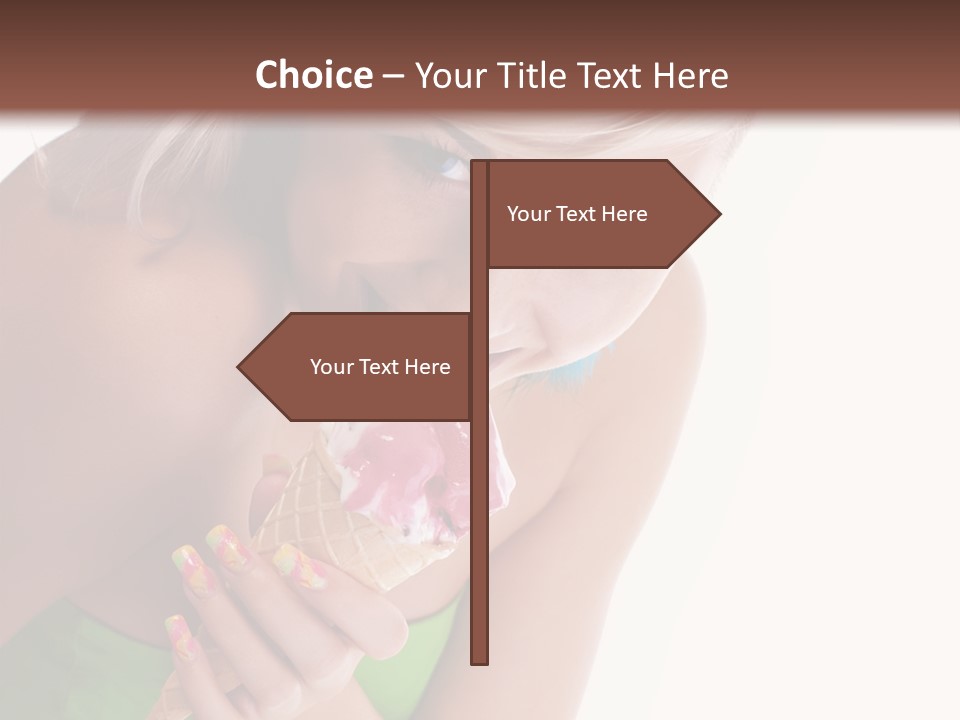 Waist Woman Dessert PowerPoint Template