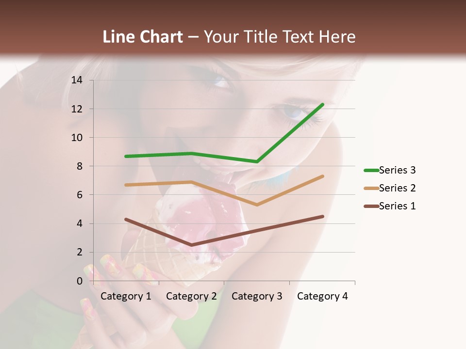 Waist Woman Dessert PowerPoint Template