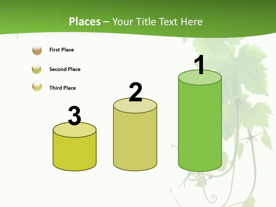 Framing Pastoral Plant PowerPoint Template