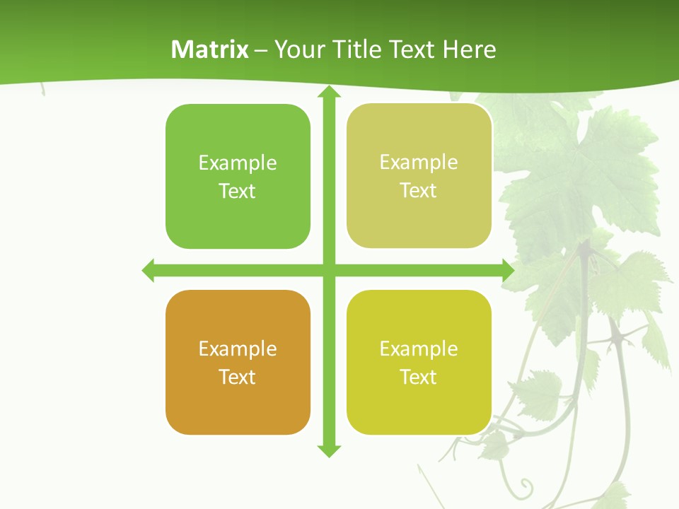 Framing Pastoral Plant PowerPoint Template