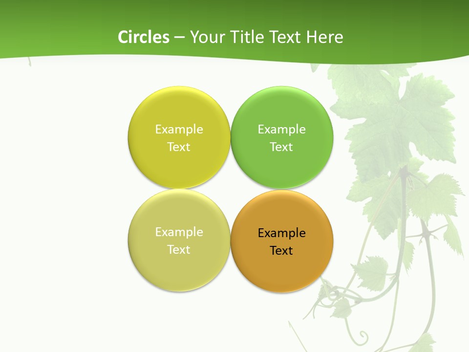 Framing Pastoral Plant PowerPoint Template