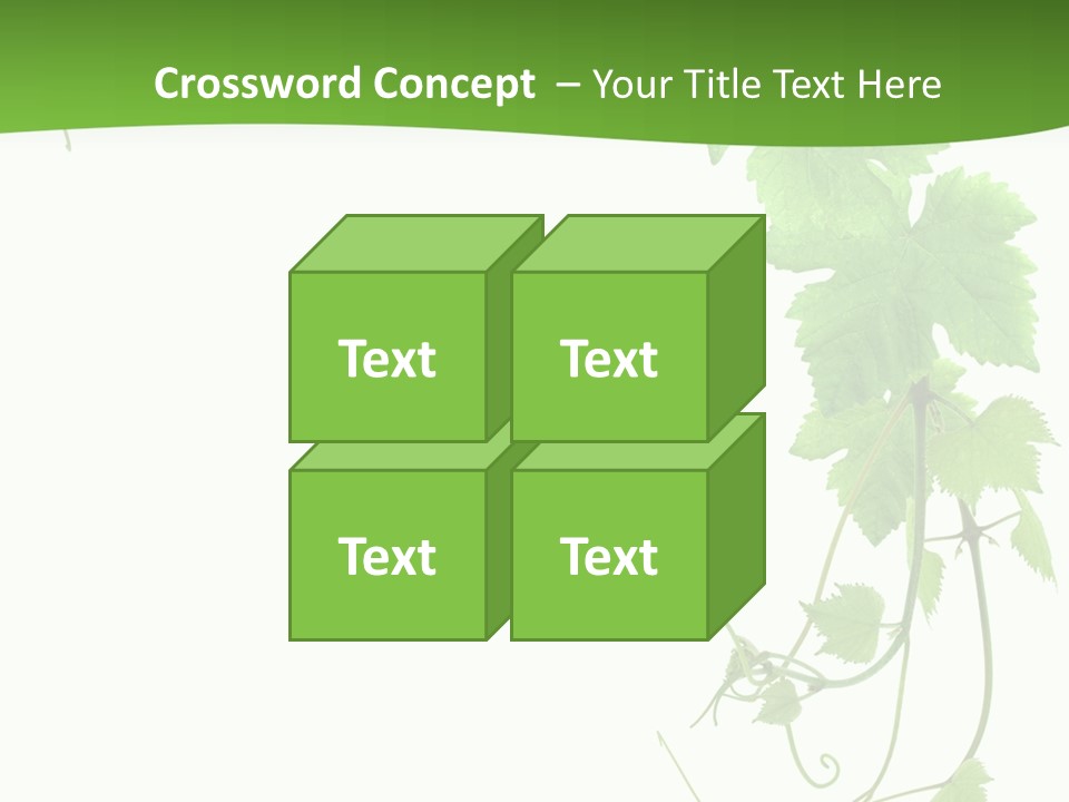 Framing Pastoral Plant PowerPoint Template