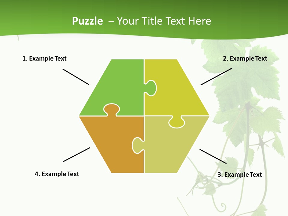 Framing Pastoral Plant PowerPoint Template