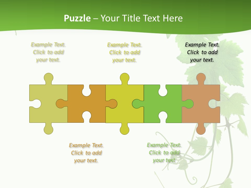 Framing Pastoral Plant PowerPoint Template