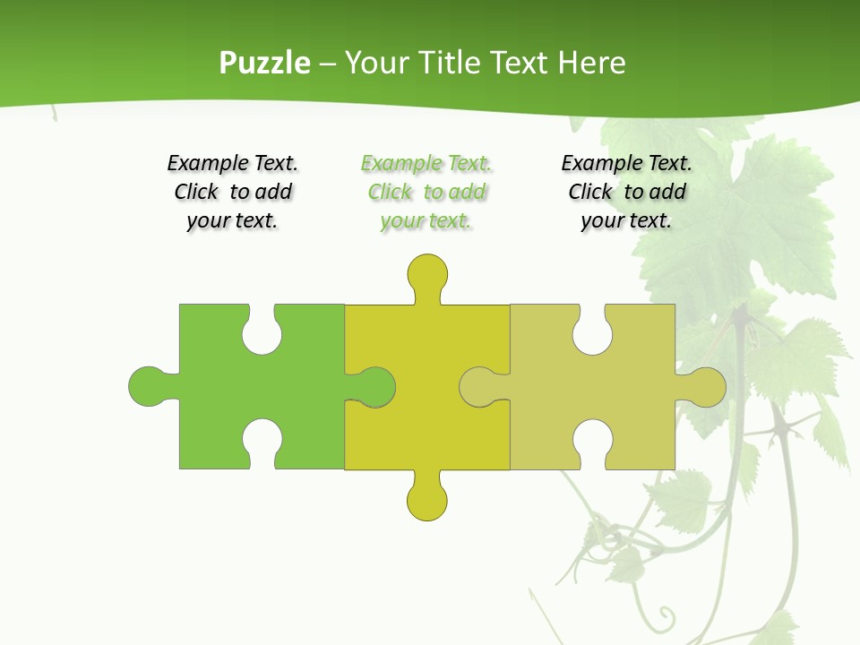 Framing Pastoral Plant PowerPoint Template