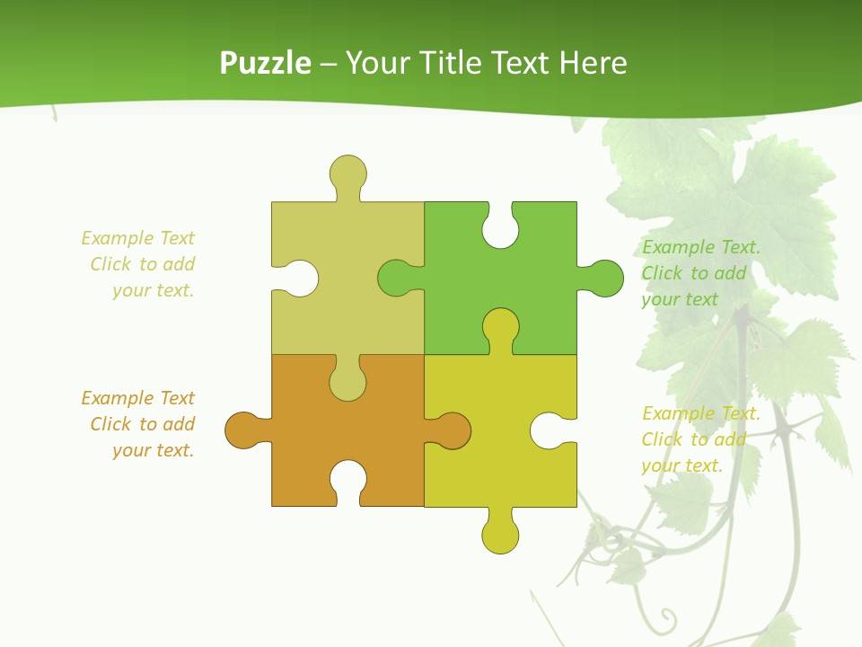 Framing Pastoral Plant PowerPoint Template