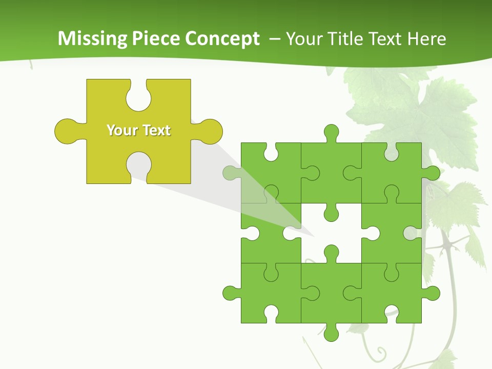 Framing Pastoral Plant PowerPoint Template