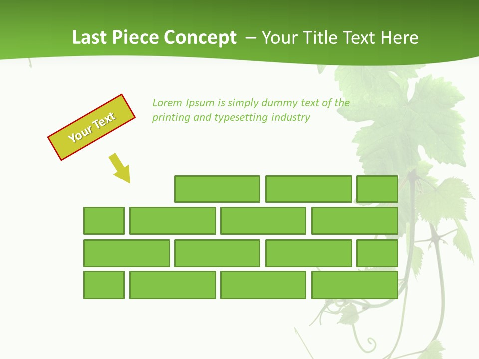 Framing Pastoral Plant PowerPoint Template