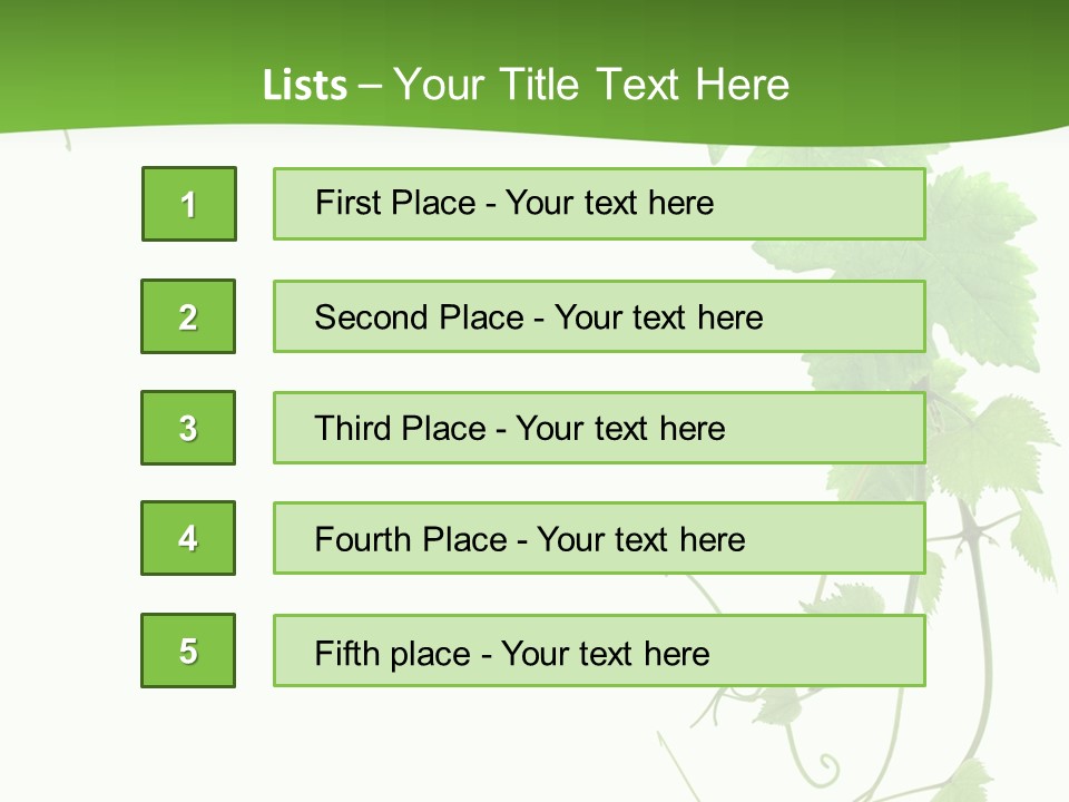 Framing Pastoral Plant PowerPoint Template