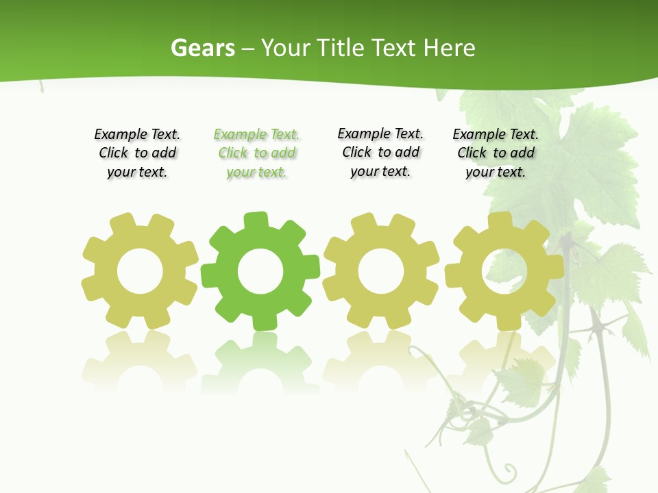 Framing Pastoral Plant PowerPoint Template