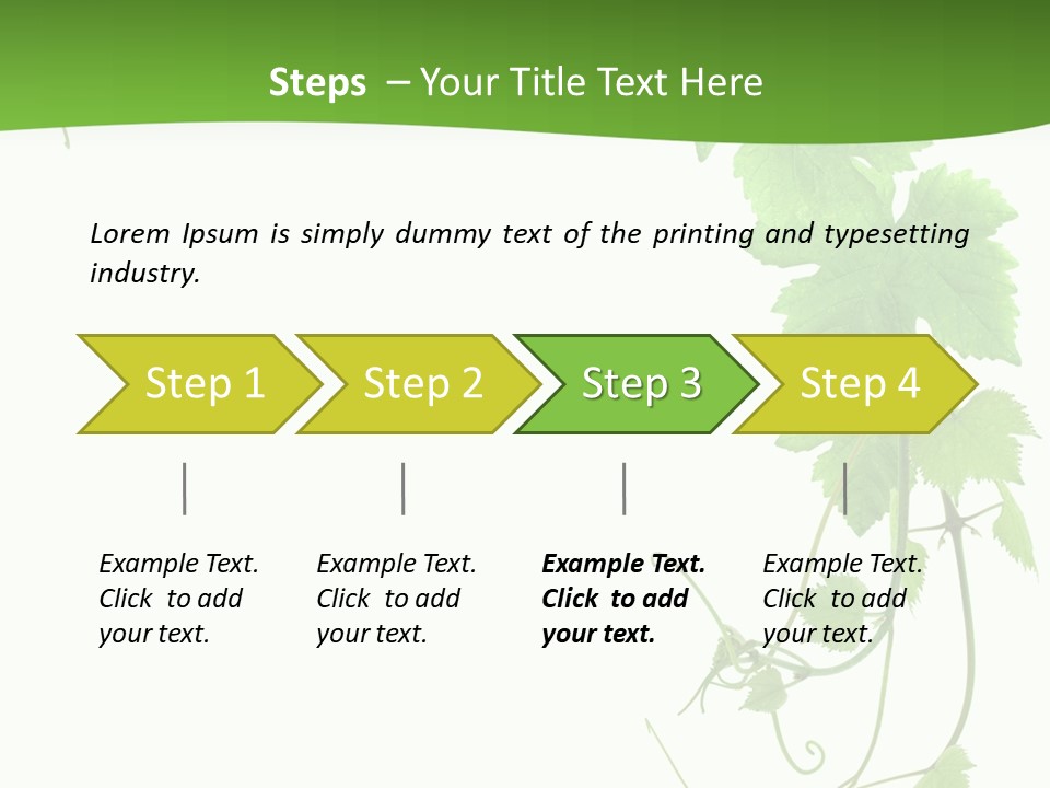 Framing Pastoral Plant PowerPoint Template