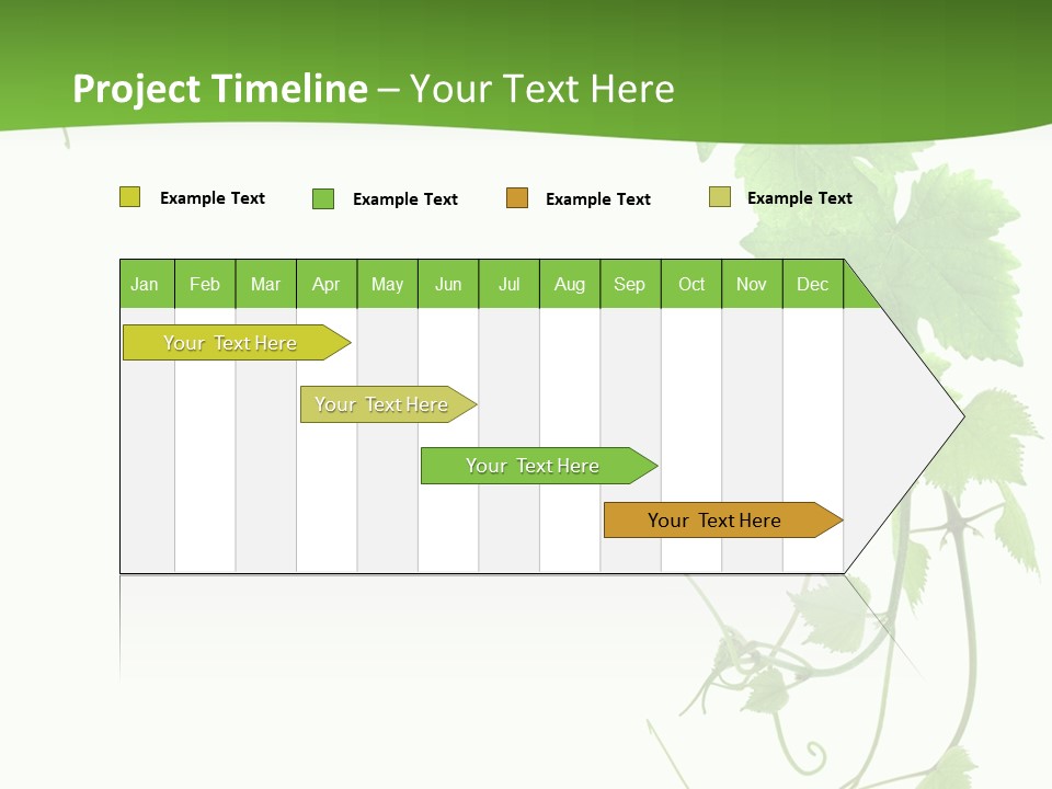 Framing Pastoral Plant PowerPoint Template