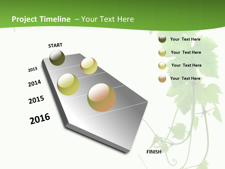Framing Pastoral Plant PowerPoint Template