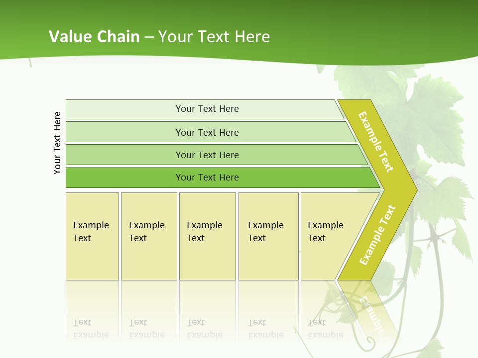 Framing Pastoral Plant PowerPoint Template