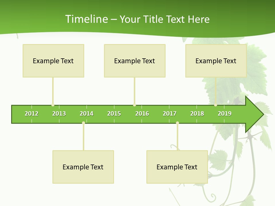 Framing Pastoral Plant PowerPoint Template