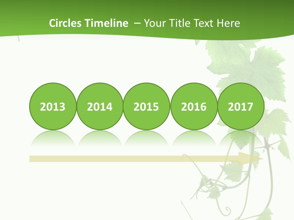 Framing Pastoral Plant PowerPoint Template