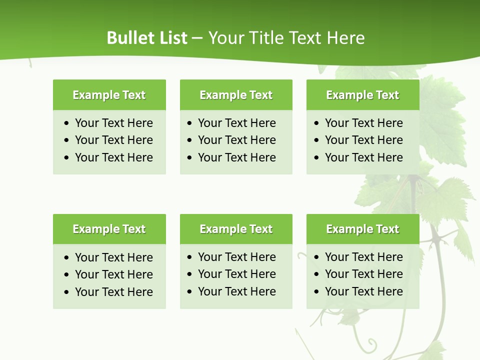 Framing Pastoral Plant PowerPoint Template
