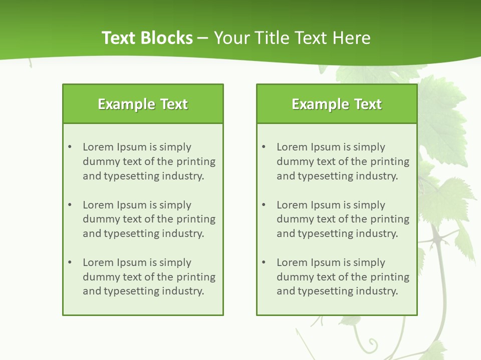 Framing Pastoral Plant PowerPoint Template
