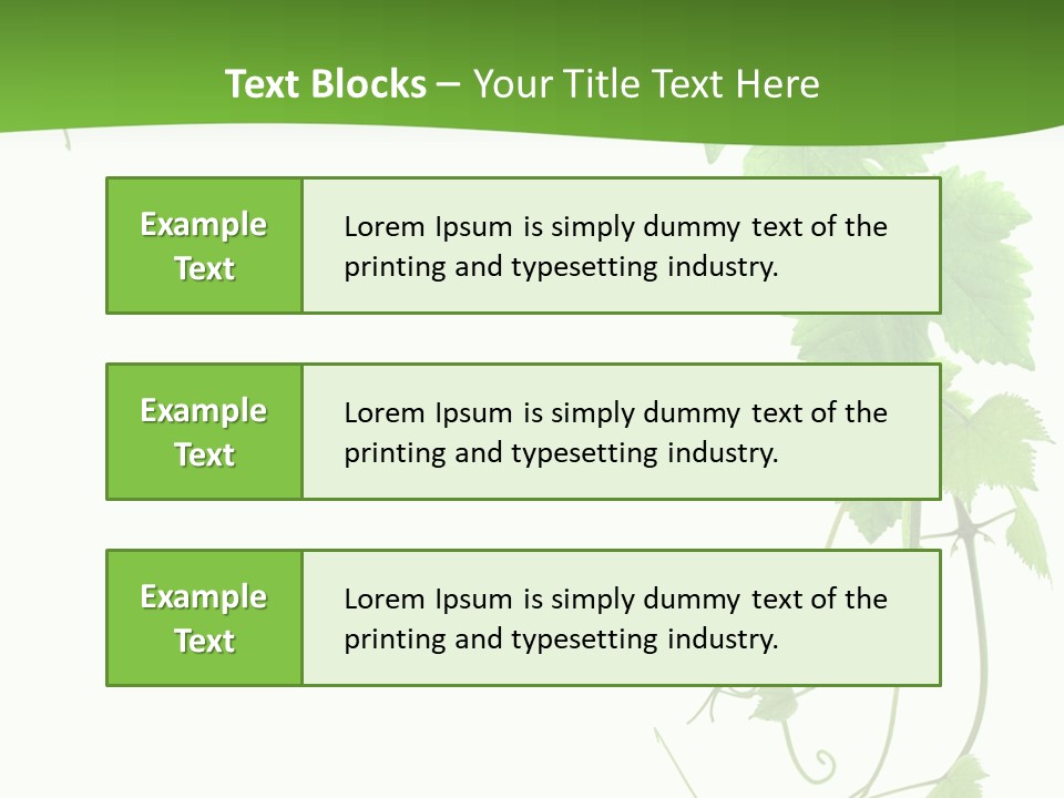 Framing Pastoral Plant PowerPoint Template