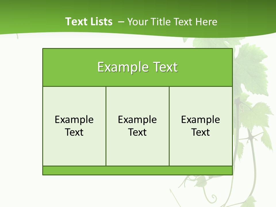 Framing Pastoral Plant PowerPoint Template