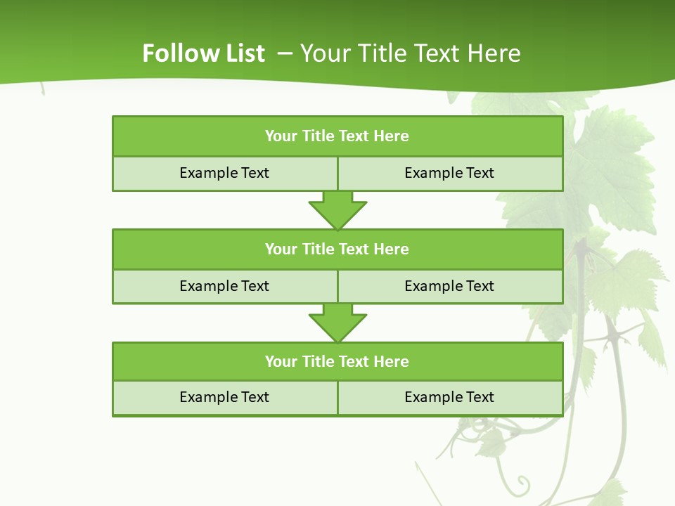 Framing Pastoral Plant PowerPoint Template