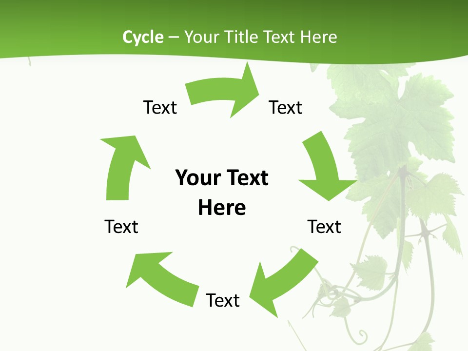 Framing Pastoral Plant PowerPoint Template