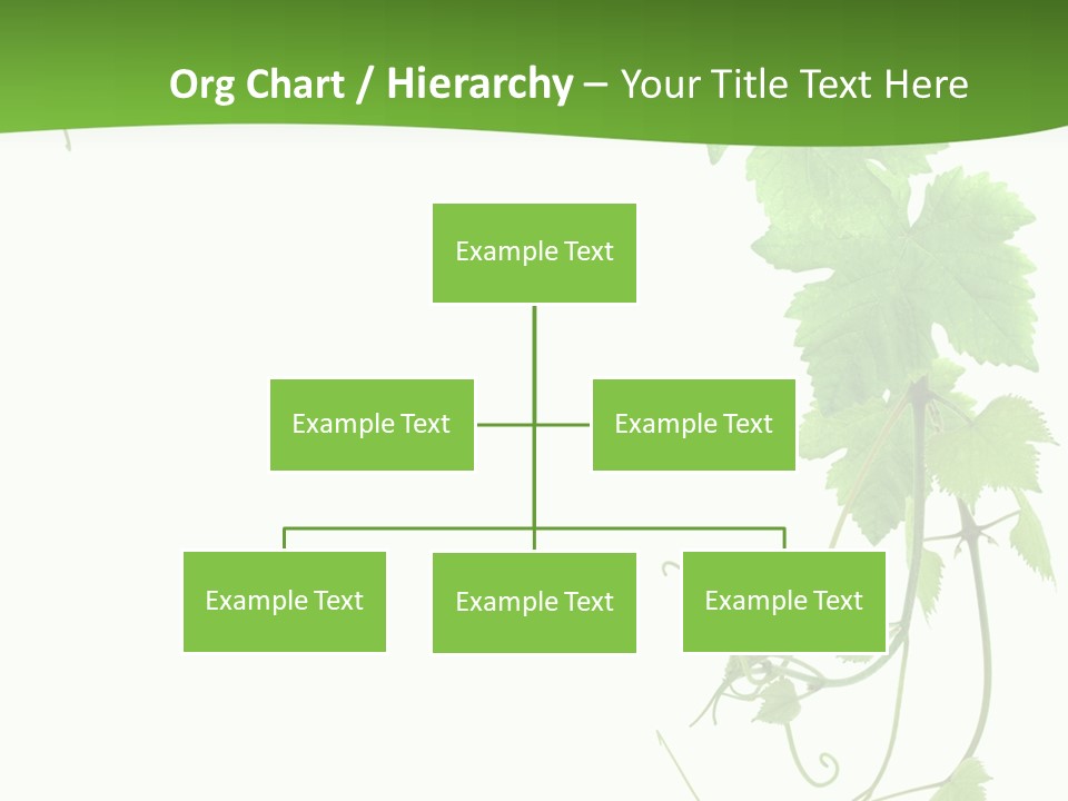 Framing Pastoral Plant PowerPoint Template
