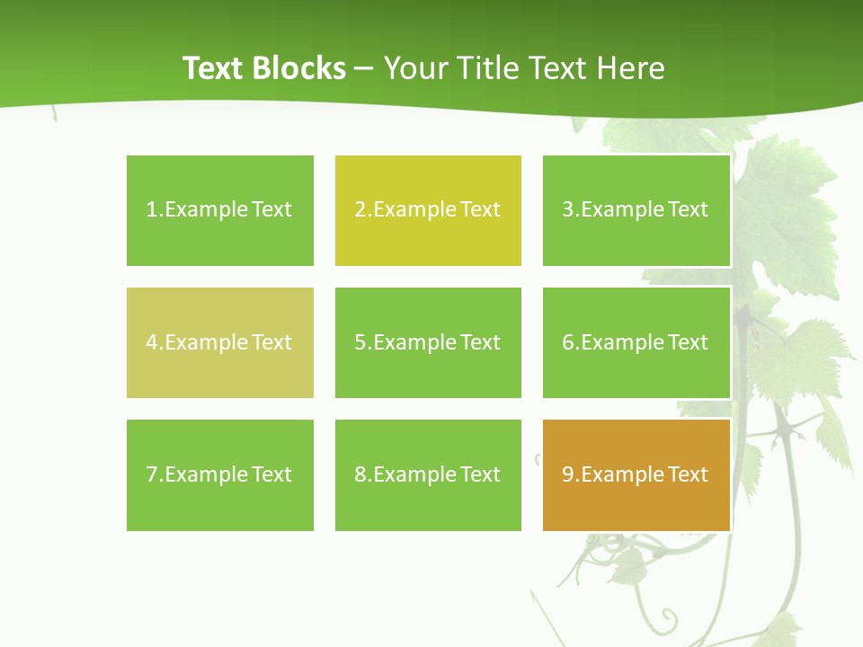 Framing Pastoral Plant PowerPoint Template