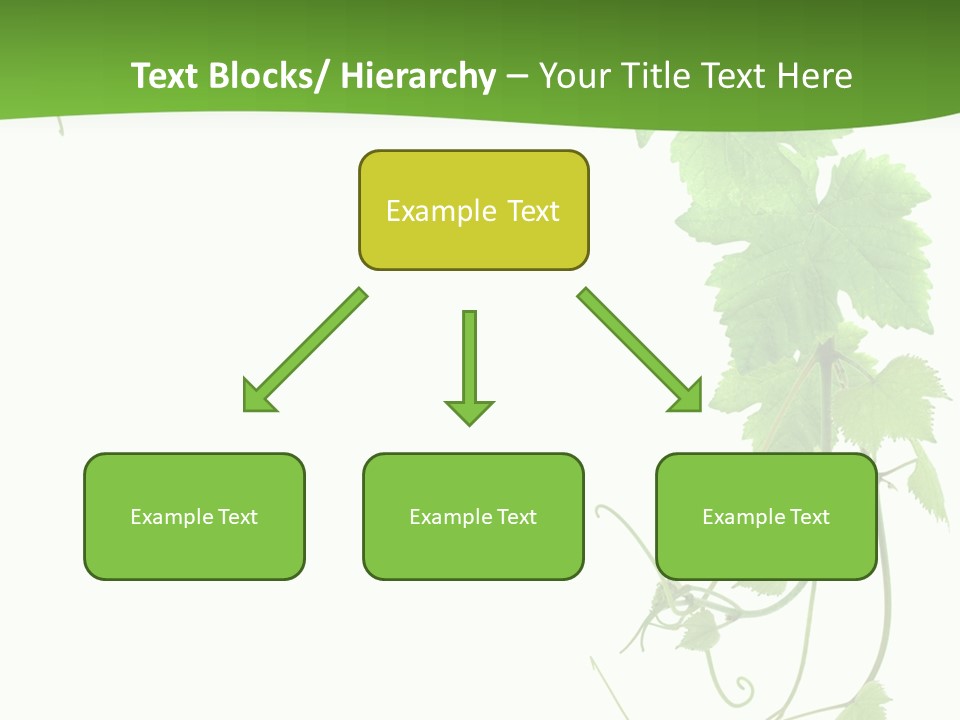 Framing Pastoral Plant PowerPoint Template