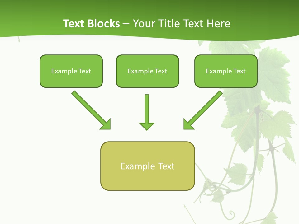 Framing Pastoral Plant PowerPoint Template