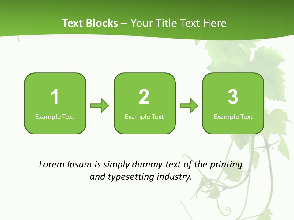 Framing Pastoral Plant PowerPoint Template